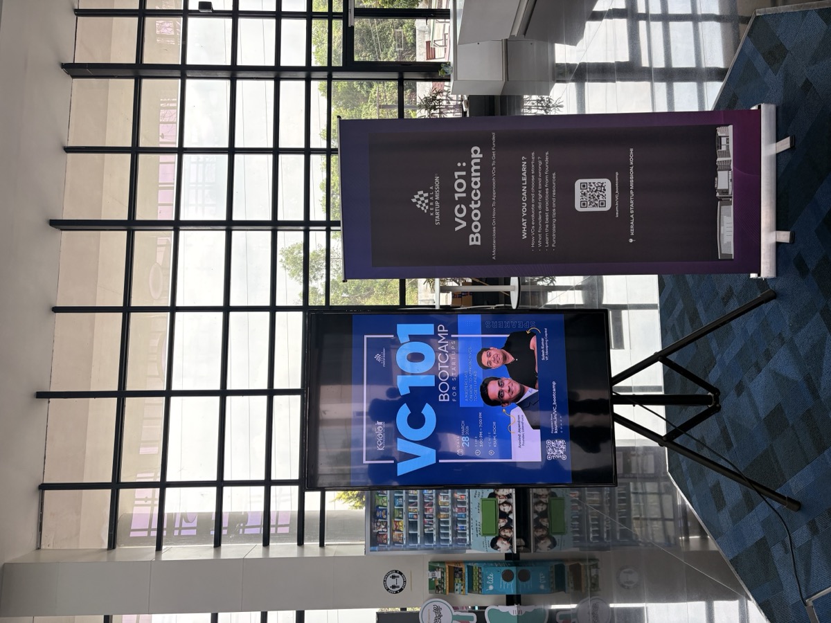 VC 101 Bootcamp event banner, KSUM Kochi
